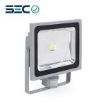 PROYECTOR LED COB 50W GRIS IP65 CON SENSOR DE MOVIMIENTO