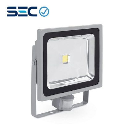 PROYECTOR LED COB 50W GRIS IP65 CON SENSOR DE MOVIMIENTO