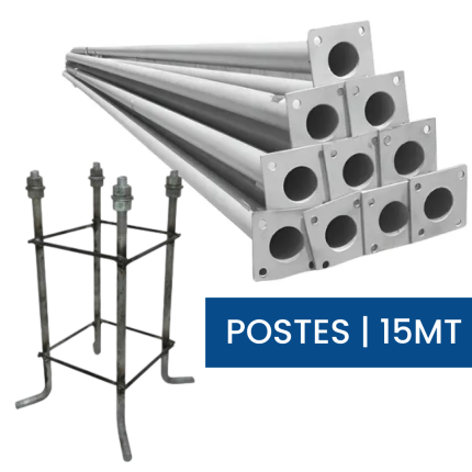 Poste Cónico 15 mts