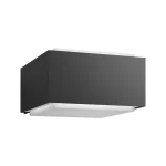 APLIQUÉ MURO PHILIPS HEDGEHOG IP44 (SIN AMPOLLETA E27) NEGRO