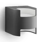 APLIQUÉ MURO PHILIPS GRASS BIFOCAL 2 X 4.5W LUZ CÁLIDA IP44 GRIS OSCURO