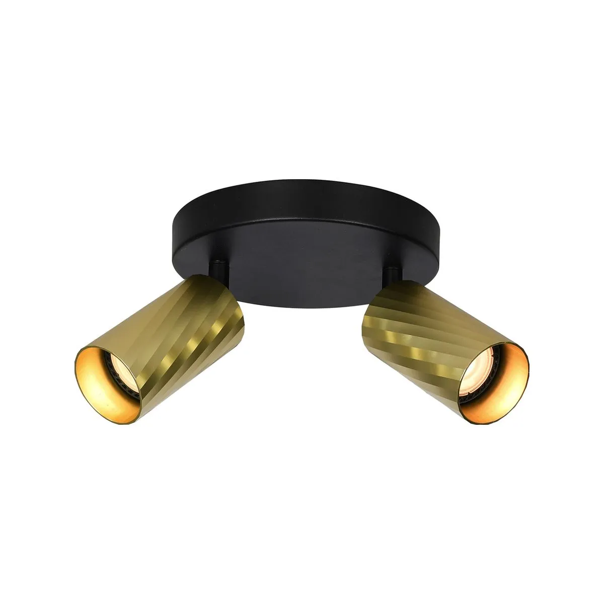 172503-1200-auto FOCO SOBREPUESTO CIELO / MURO REDONDO DOBLE DIRIGIBLE LÍNEAS 9.4W DORADO - Imagen 1