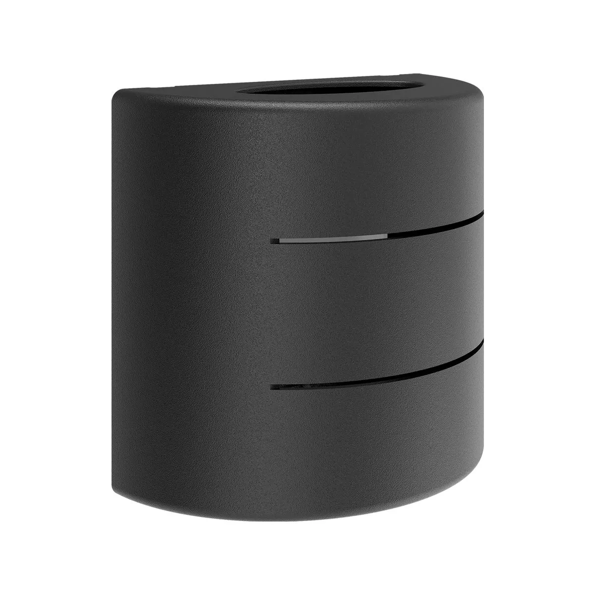 172712-1200-auto APLIQUÉ MURO BIFOCAL SEMICIRCULAR LINEAL 6W LUZ CÁLIDA IP65 GRIS - Imagen 1