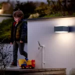 APLIQUÉ MURO PHILIPS HEDGEHOG IP44 (SIN AMPOLLETA E27) NEGRO - Imagen 2