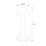 LÁMPARA DE MESA IVANNA TOUCH PORTÁTIL 4W LUZ CÁLIDA A FRÍA ALUMINIO - Imagen 2