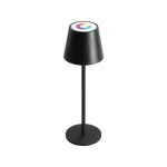 LÁMPARA PORTÁTIL PORTÁTIL 2,5W LUZ RGB Y CÁLIDA-NEUTRA-FRÍA IP54 NEGRA