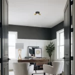 FOCO SOBREPUESTO CIELO / MURO REDONDO DOBLE DIRIGIBLE LÍNEAS 9.4W DORADO - Imagen 2