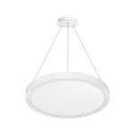 PLAFÓN COLGANTE O SOBREPUESTO SLIM 30W LUZ CÁLIDA IP20 40x4CM BLANCO