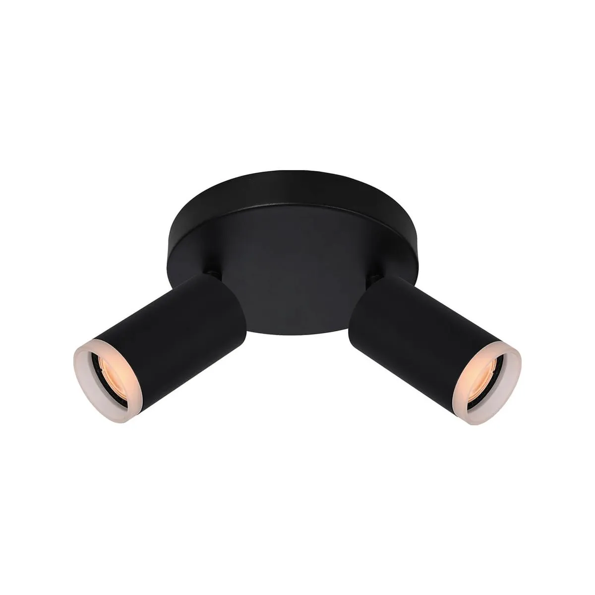 179988-1200-auto FOCO SOBREPUESTO CIELO / MURO REDONDO DOBLE DIRIGIBLE BORDE 9.4W NEGRO - Imagen 1