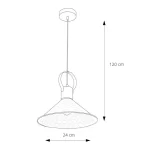LÁMPARA COLGANTE MACU 9W BLANCO - Imagen 2