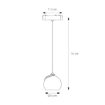 LÁMPARA COLGANTE LED STUDIO REDONDA PARA RIEL MAGNÉTICO 12W LUZ CÁLIDA NEGRA - Imagen 5