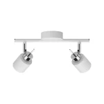 FOCO SOBREPUESTO CIELO / MURO PHILIPS MERANTI DOBLE DIRIGIBLE (SIN AMPOLLETA) BLANCO - Imagen 2