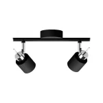 FOCO SOBREPUESTO CIELO / MURO PHILIPS MERANTI DOBLE DIRIGIBLE (SIN AMPOLLETA) NEGRO - Imagen 2