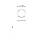 FOCO SOBREPUESTO LED STUDIO ASTOR 4.7W IP54 GRIS - Imagen 3