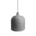LÁMPARA COLGANTE LED STUDIO MIMBRE MIKONO 9W GRIS