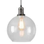 Lámpara colgante vintage vidrio bronce