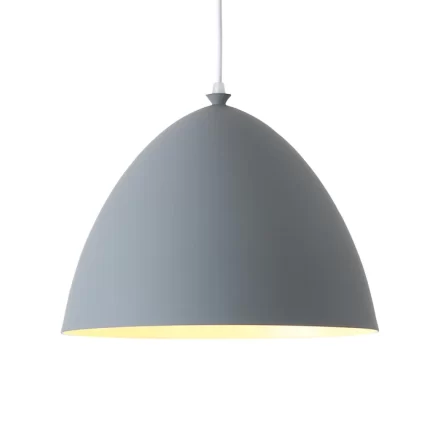 Lámpara colgante nórdica campana gris