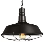 Lámpara colgante vintage negra