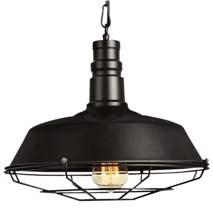 Lámpara colgante vintage negra