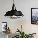 Lámpara colgante vintage negra - Imagen 2