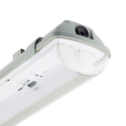 CANOA LED HERMÉTICA 2X18W IP65 IK07 1200 MM. PMMA